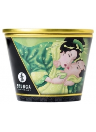 Массажная свеча Exotic Green Tea с ароматом зелёного чая - 170 мл. - Shunga - купить с доставкой в Перми