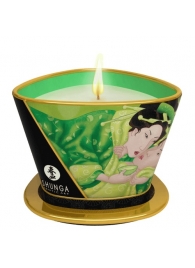 Массажная свеча Exotic Green Tea с ароматом зелёного чая - 170 мл. - Shunga - купить с доставкой в Перми