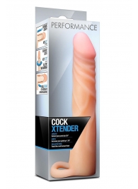 Телесная насадка на пенис Cock Xtender - 17,7 см. - Blush Novelties - в Перми купить с доставкой