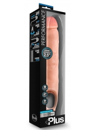 Телесная насадка-удлинитель 11.5 Inch Silicone Cock Sheath Penis Extender - 29,2 см. - Blush Novelties - в Перми купить с доставкой