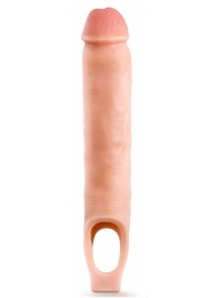 Телесная насадка-удлинитель 11.5 Inch Silicone Cock Sheath Penis Extender - 29,2 см. - Blush Novelties - в Перми купить с доставкой