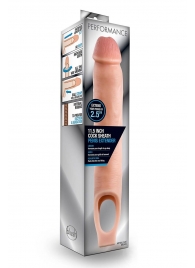 Телесная насадка на пенис 11.5 Inch Cock Sheath Penis Extender - 29,2 см. - Blush Novelties - в Перми купить с доставкой