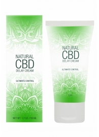 Крем-пролонгатор Natural CBD Delay Cream - 50 мл. - Shots Media BV - купить с доставкой в Перми