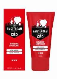 Пролонгирующий лубрикант Numbing CBD from Amsterdam - 50 мл. - Shots Media BV - купить с доставкой в Перми