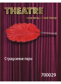 Красное страусовое пёрышко - ToyFa - купить с доставкой в Перми