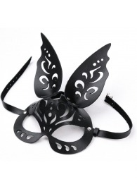 Черная ажурная маска  Зайка  с ушками - Crazy Handmade - купить с доставкой в Перми