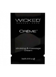 Крем для массажа и мастурбации Wicked Stroking and Massage Creme - 3 мл. - Wicked - купить с доставкой в Перми