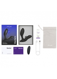 Черный анальный вибратор We-Vibe Vector+ - We-vibe - в Перми купить с доставкой