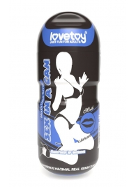 Мастурбатор-ротик с вибрацией Sex In A Can Mouth Lotus Tunnel - Lovetoy - в Перми купить с доставкой