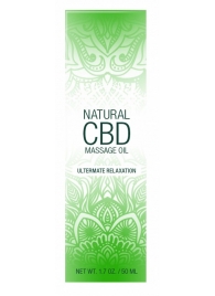 Массажное масло Natural CBD Massage Oil - 50 мл. - Shots Media BV - купить с доставкой в Перми