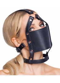 Черный намордник с кляпом-шаром Head Harness With A Gag - Orion - купить с доставкой в Перми