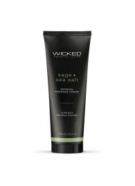 Массажный легкий крем WICKED Sage plus Sea Salt - 120 мл. - Wicked - купить с доставкой в Перми