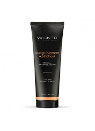 Массажный легкий крем WICKED Orange Blossom plus Patchouli - 120 мл. - Wicked - купить с доставкой в Перми