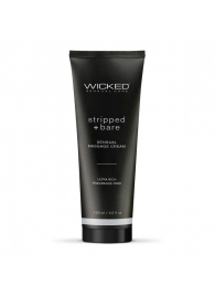 Массажный легкий крем WICKED Stripped plus Bare - 120 мл. - Wicked - купить с доставкой в Перми