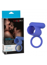 Синее эрекционное виброкольцо Silicone Rechargeable Endless Desires Enhancer - California Exotic Novelties - в Перми купить с доставкой