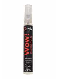 Оральный спрей ORGIE Wow! Strawberry Ice Blowjob Spray с охлаждающим и возбуждающим эффектом - 10 мл. - ORGIE - купить с доставкой в Перми