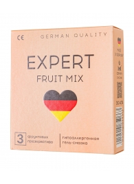 Ароматизированные презервативы EXPERT Fruit Mix - 3 шт. - Expert - купить с доставкой в Перми