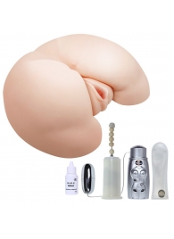 Вибрирующий мастурбатор-попка с ротацией и пультом управления - Baile - в Перми купить с доставкой