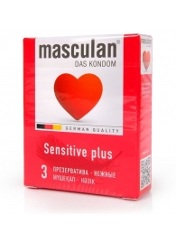 Презервативы Masculan Sensitive plus - 3 шт. - Masculan - купить с доставкой в Перми