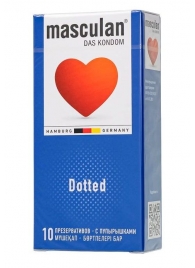 Презервативы с пупырышками Masculan Dotted - 10 шт. - Masculan - купить с доставкой в Перми