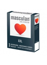 Презервативы увеличенного размера Masculan XXL - 3 шт. - Masculan - купить с доставкой в Перми