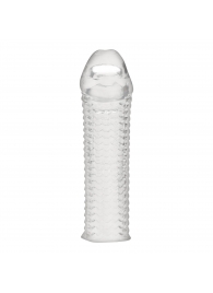 Текстурированная насадка на пенис Clear Textured Penis Enhancing Sleeve Extension - 16,5 см. - BlueLine - в Перми купить с доставкой