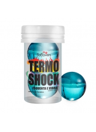 Интимный гель Termo Shock Hot Ball с разогревающе-покалывающим эффектом (2 шарика по 3 гр.) - HotFlowers - купить с доставкой в Перми