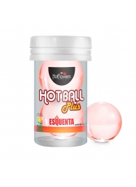 Лубрикант на масляной основе Hot Ball Plus с разогревающим эффектом (2 шарика по 3 гр.) - HotFlowers - купить с доставкой в Перми