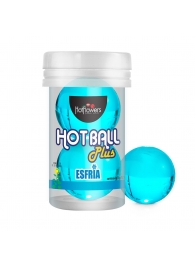 Лубрикант на масляной основе Hot Ball Plus с охлаждающим эффектом (2 шарика по 3 гр.) - HotFlowers - купить с доставкой в Перми