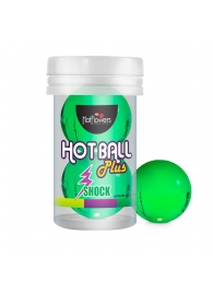 Лубрикант на силиконовой основе Hot Ball Plus с покалывающим эффектом (2 шарика по 3 гр.) - HotFlowers - купить с доставкой в Перми