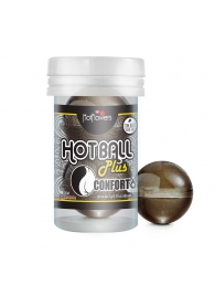 Анальный лубрикант на масляной основе Hot Ball Plus Conforto (2 шарика по 3 гр.) - HotFlowers - купить с доставкой в Перми