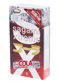 Ароматизированные презервативы Sagami Xtreme COLA - 10 шт. - Sagami - купить с доставкой в Перми