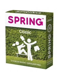 Классические презервативы SPRING CLASSIC - 3 шт. - SPRING - купить с доставкой в Перми