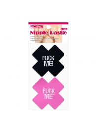 Набор из 2 пар пэстисов Cross Pattern Nipple Pasties - Lovetoy - купить с доставкой в Перми