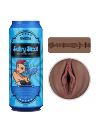 Коричневый мастурбатор-вагина Pleasure Brew Masturbator-Sultry Stout в банке - Lovetoy - в Перми купить с доставкой