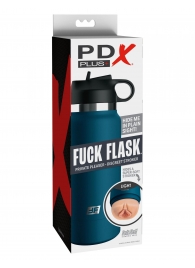 Мастурбатор-вагина в синей колбе F*ck Flask - Pipedream - в Перми купить с доставкой