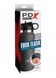 Серый мастурбатор в виде бутылки F*ck Flask - Pipedream - в Перми купить с доставкой