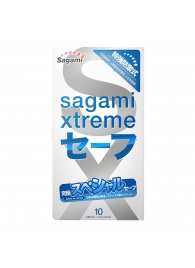 Презервативы Sagami Xtreme Ultrasafe с двойным количеством смазки - 10 шт. - Sagami - купить с доставкой в Перми