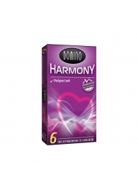 Презервативы с рёбрышками Domino Harmony - 6 шт. - Domino - купить с доставкой в Перми