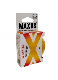 Презервативы анатомической формы Maxus Sensual - 3 шт. - Maxus - купить с доставкой в Перми