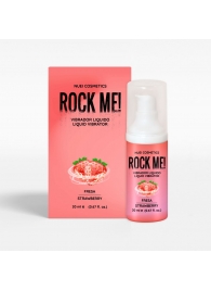 Жидкий вибратор Nuei Rock Me! с ароматом клубники - 20 мл. - Nuei cosmetics - купить с доставкой в Перми