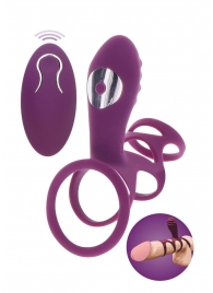 Фиолетовая эрекционная вибронасадка Halo Halo C-Ring Sleeve - Toy Joy - в Перми купить с доставкой