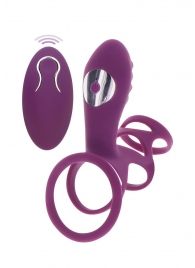 Фиолетовая эрекционная вибронасадка Halo Halo C-Ring Sleeve - Toy Joy - в Перми купить с доставкой