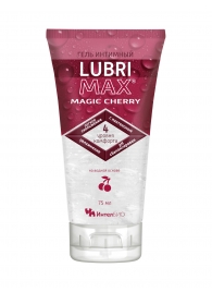 Интимный гель-смазка на водной основе Lubrimax Magic Cherry - 75 мл. - ИнтелБИО - купить с доставкой в Перми