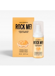 Жидкий вибратор Nuei Rock Me! с ароматом печенья и сливок - 20 мл. - Nuei cosmetics - купить с доставкой в Перми