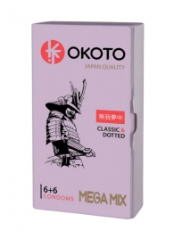 Презервативы OKOTO Mega Mix - 12 шт. - Sitabella - купить с доставкой в Перми