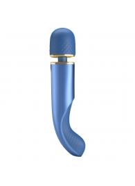 Синий wand-вибромассажер Colorful Massager - 24 см. - Baile