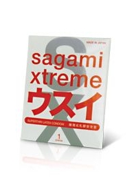 Ультратонкий презерватив Sagami Xtreme SUPERTHIN - 1 шт. - Sagami - купить с доставкой в Перми