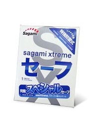 Презерватив Sagami Xtreme Ultrasafe с двойным количеством смазки - 1 шт. - Sagami - купить с доставкой в Перми