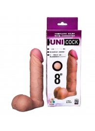 Фаллическая насадка для страпона UNICOCK 8  - 20 см. - LOVETOY (А-Полимер) - купить с доставкой в Перми